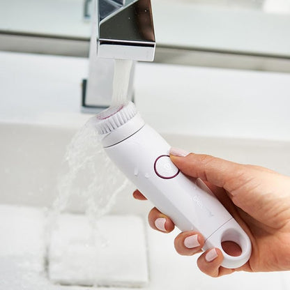 Portable Electric Facial cleanser Brush - White