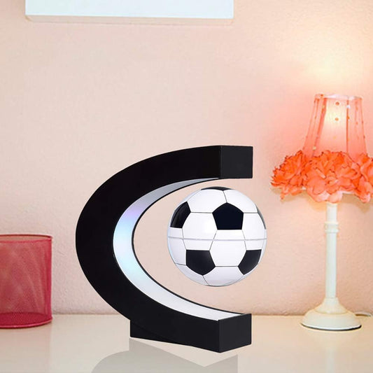 Magnetic Levitation Floating Football with C Shape BaseMagnetic Levitation Floating Football with C Shape Base