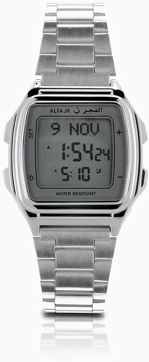 Al Fajr Casual Watch For Men Digital Stainless Steel