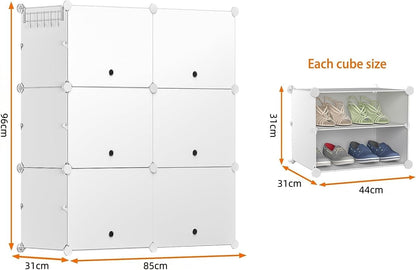 Shoe Storage Cabinet with Door Expandable