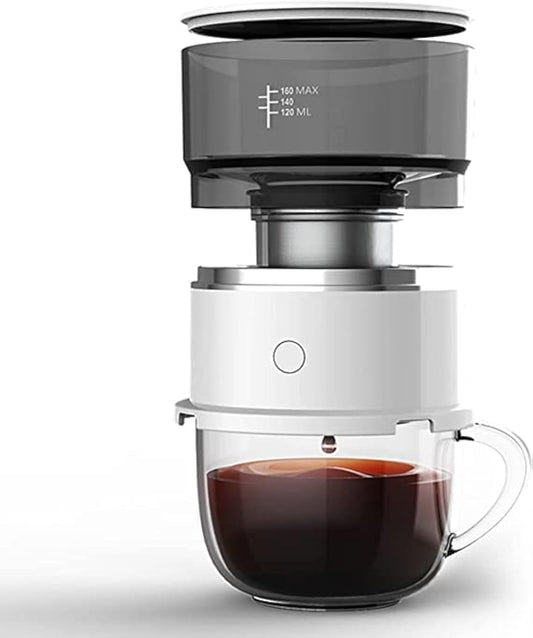 Coffee Maker, Portable Coffee Maker, One-Touch Pour Over Drip Coffee Maker