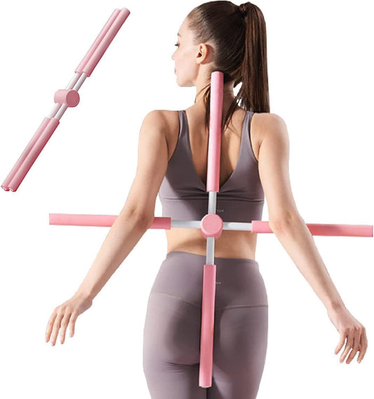 Yoga Body Sticks for Posture Corrector, Humpback Correction Stick, Multipurpose Retractable Design for Back Brace Posture Corrector