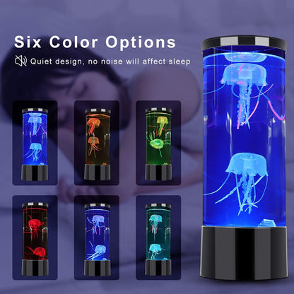 Jellyfish Lamp Led Jellyfish Aquarium Lava Lamp Night Light Colorful Color Changing