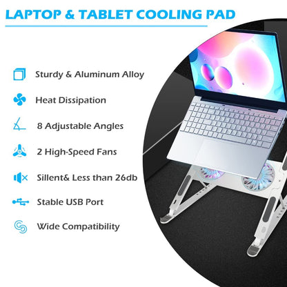 NALACAL Laptop Stand Laptop Cooling Pad For Desk (TYPE-C)