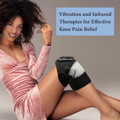 HEATED ELECTRIC KNEE MASSAGER WITH VIBRATION