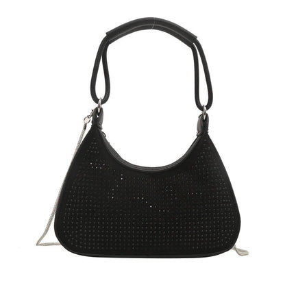 Light Diamond Fashion Rhinestone Chain Crossbody Bag