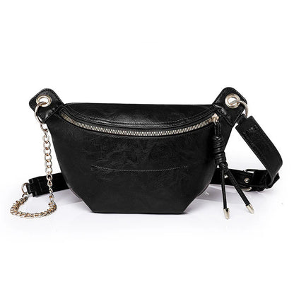 Women's Stylish Graceful Simple Casual Shoulder Bag (BLACK)