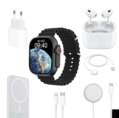 smart ultra watch, MagSafe power bank, mage safe charger, air pods 2 gen combo offer